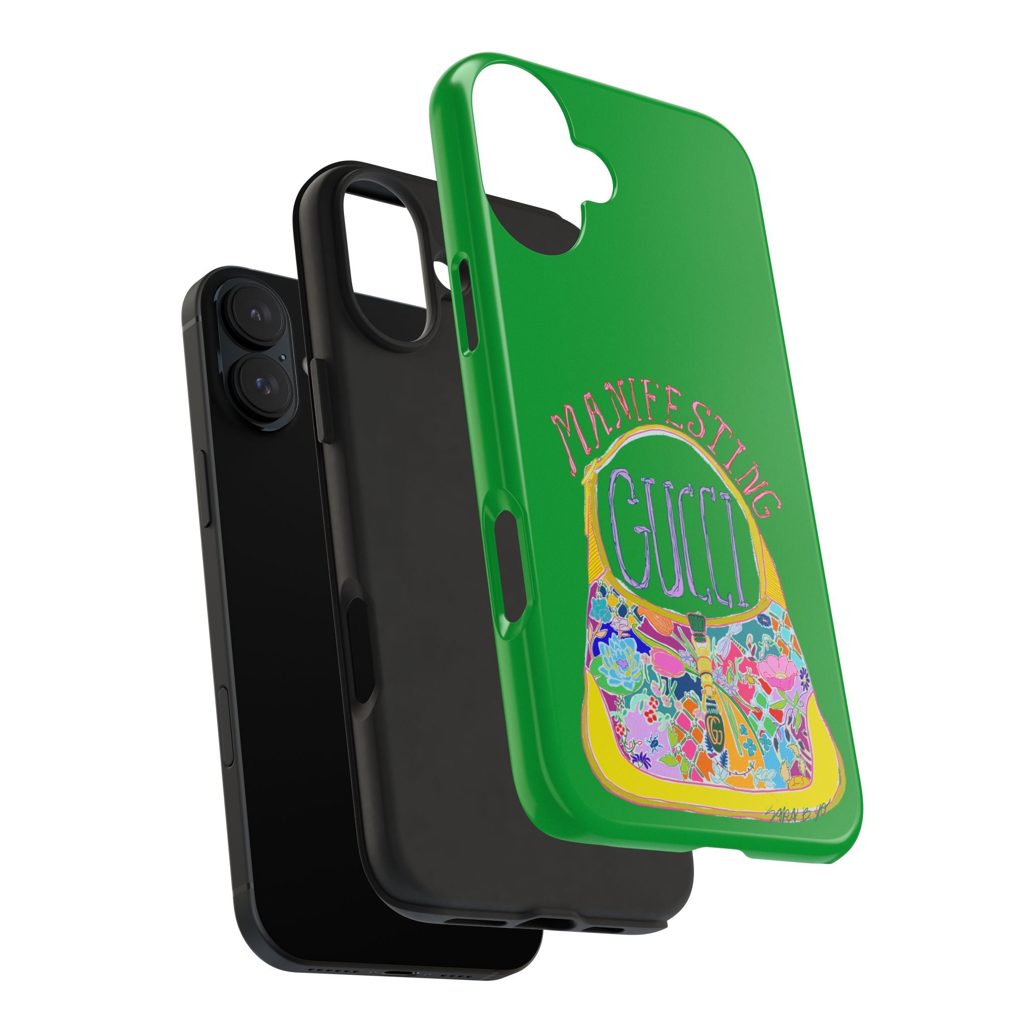 Manifesting Gucci Phone Case Green