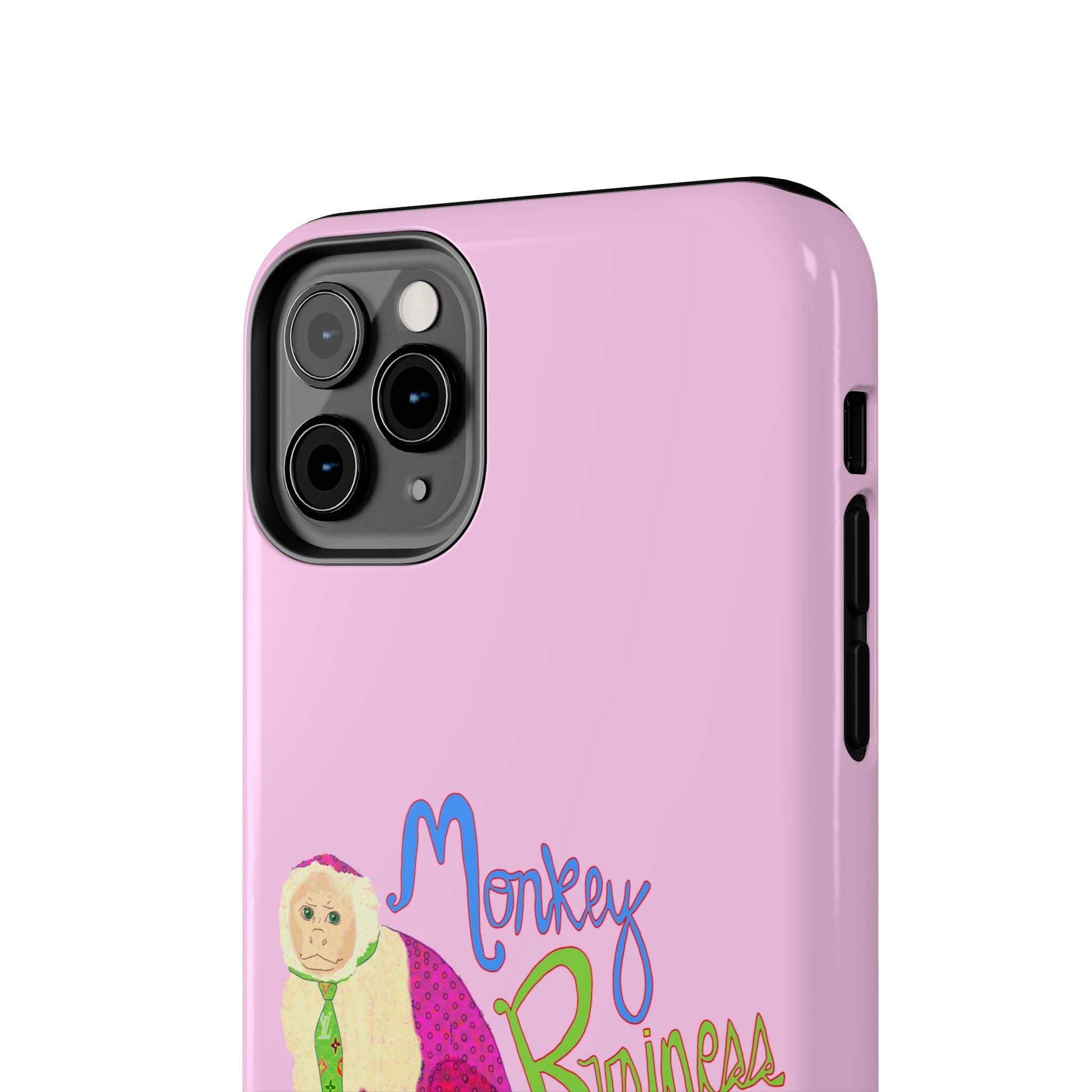 Monkey Business Pink Phone Case