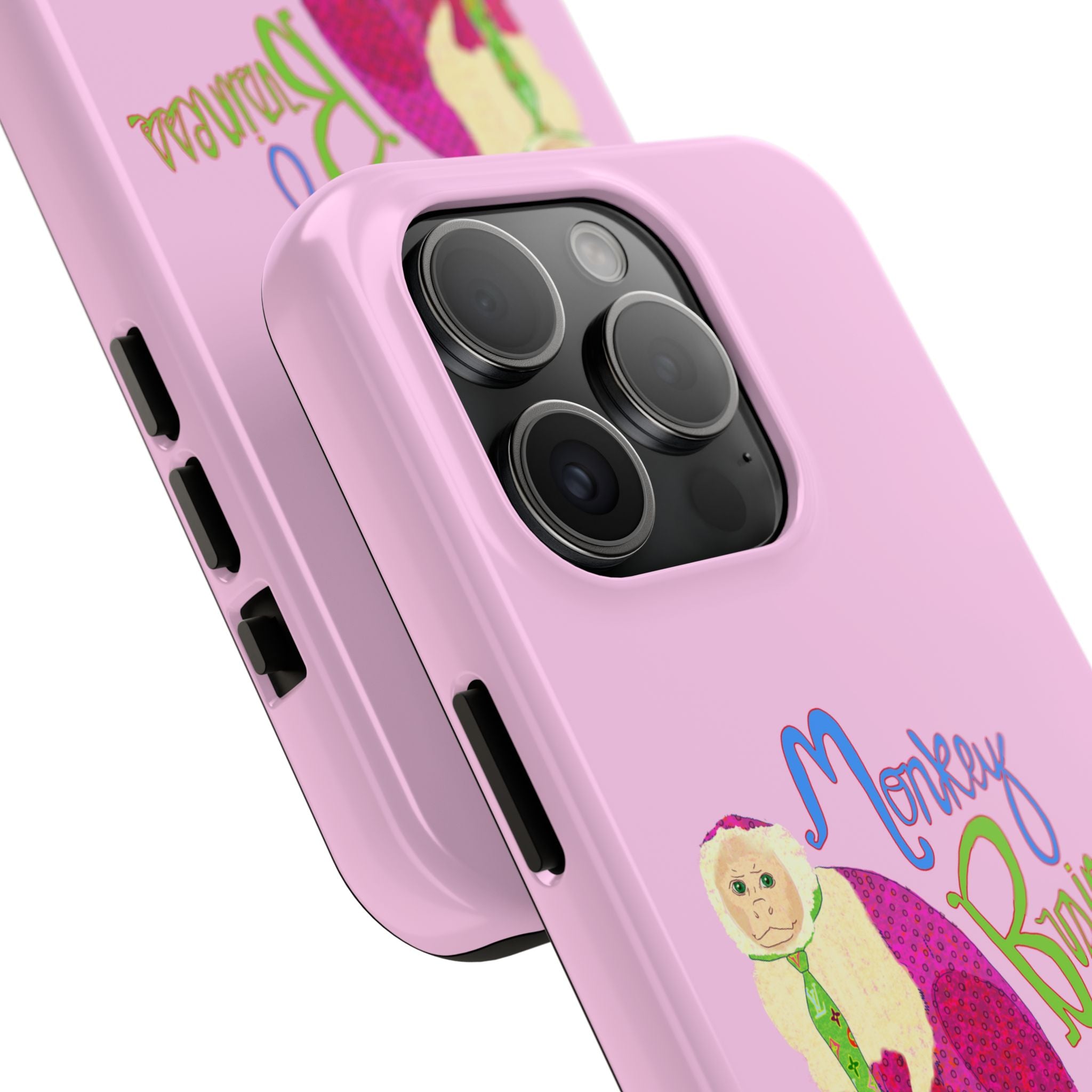 Monkey Business Pink Phone Case