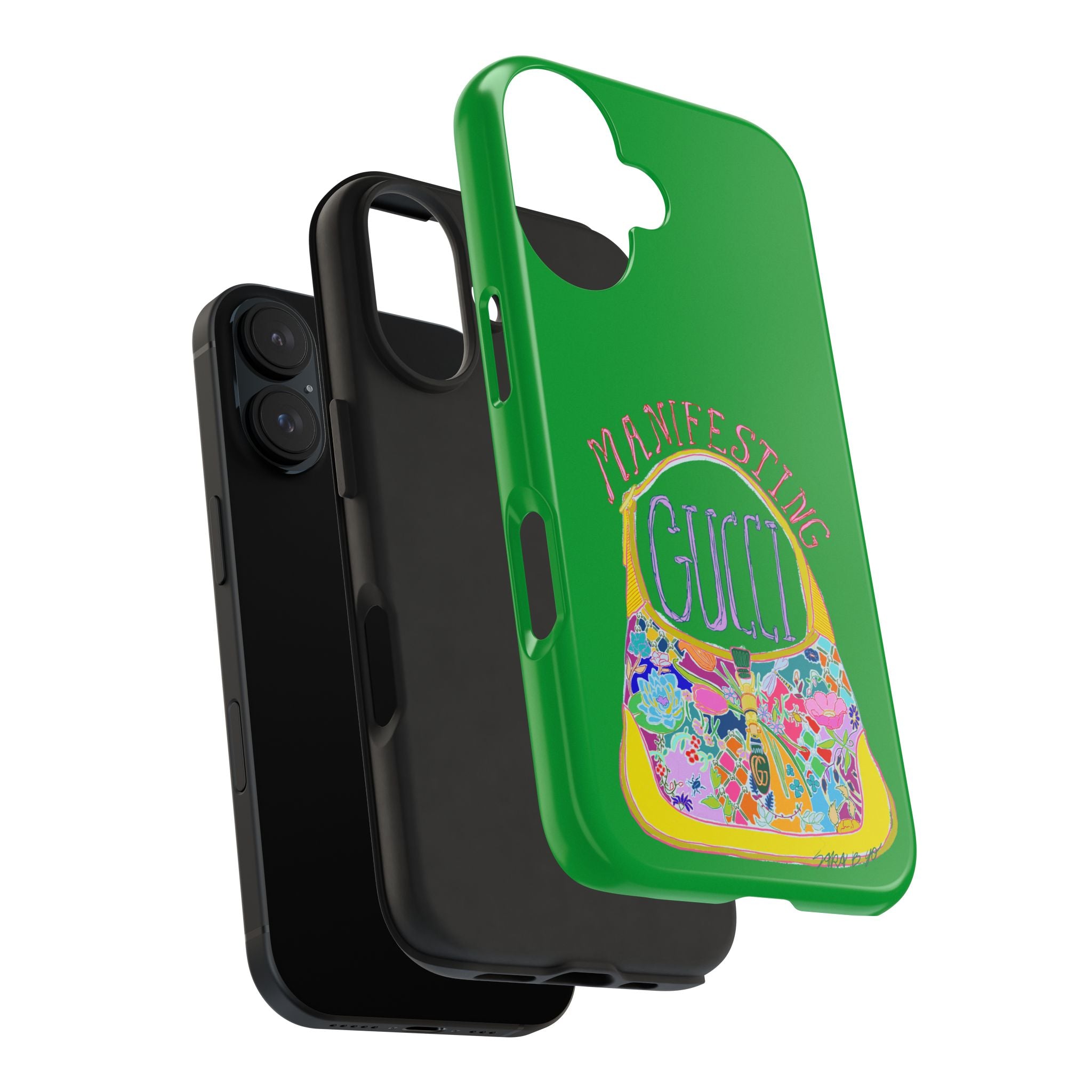 Manifesting Gucci Phone Case Green