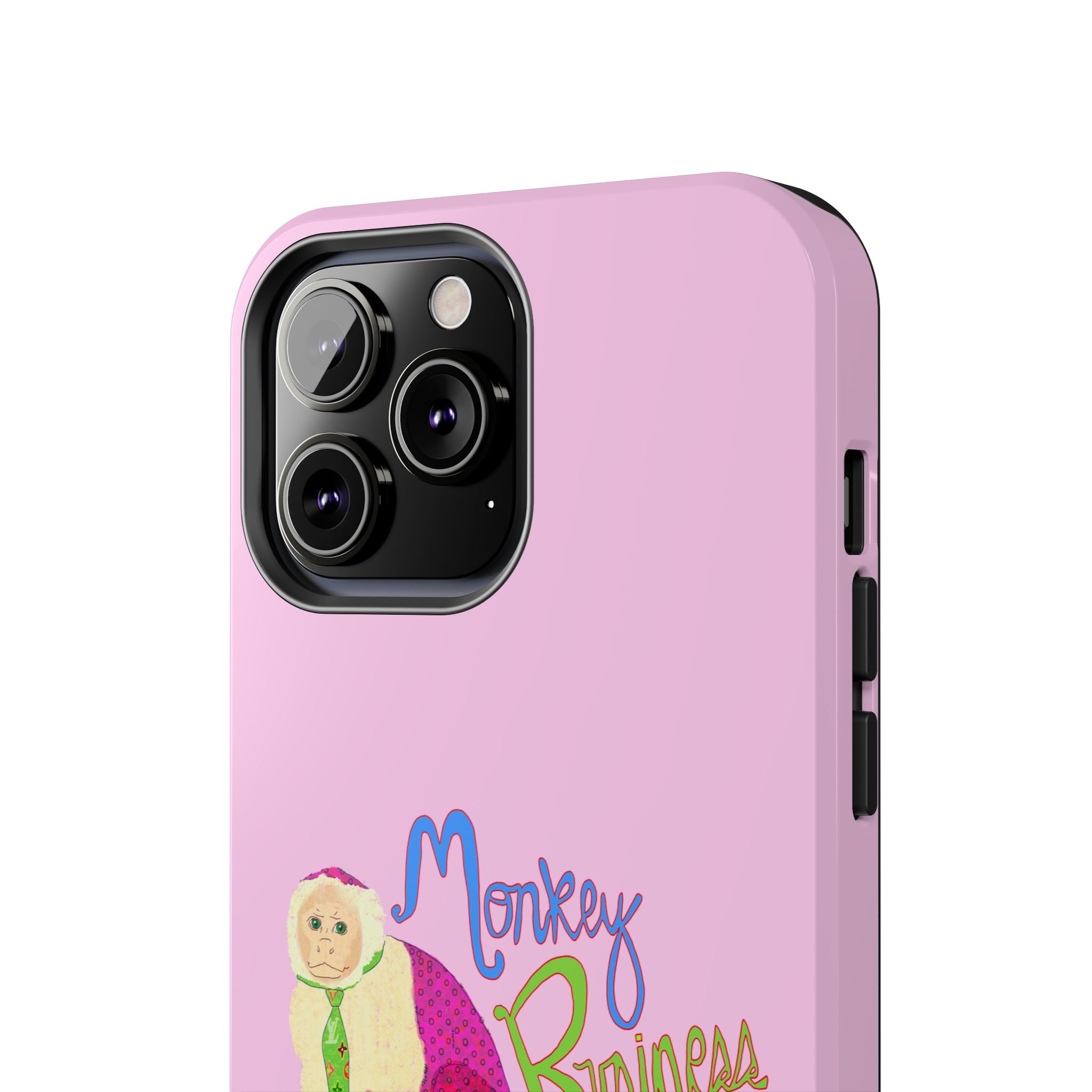 Monkey Business Pink Phone Case