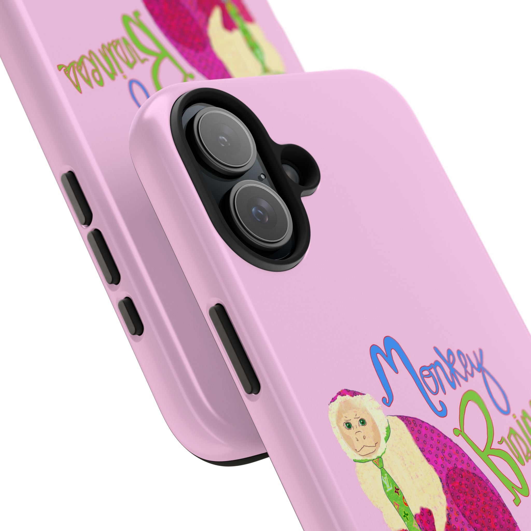Monkey Business Pink Phone Case