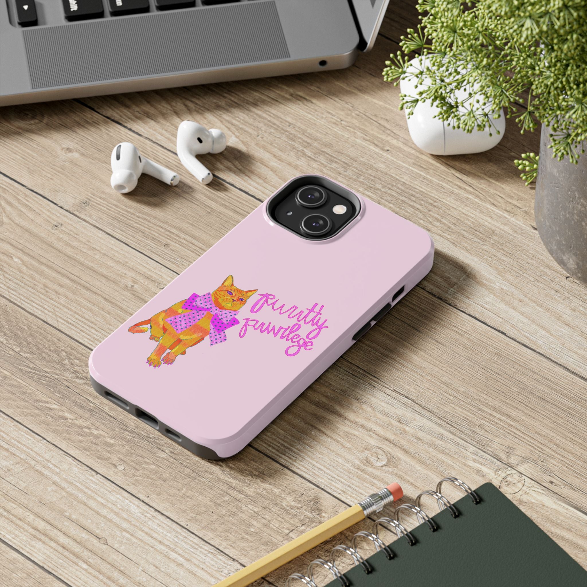 Purrtty Privilege Pink Phone Case