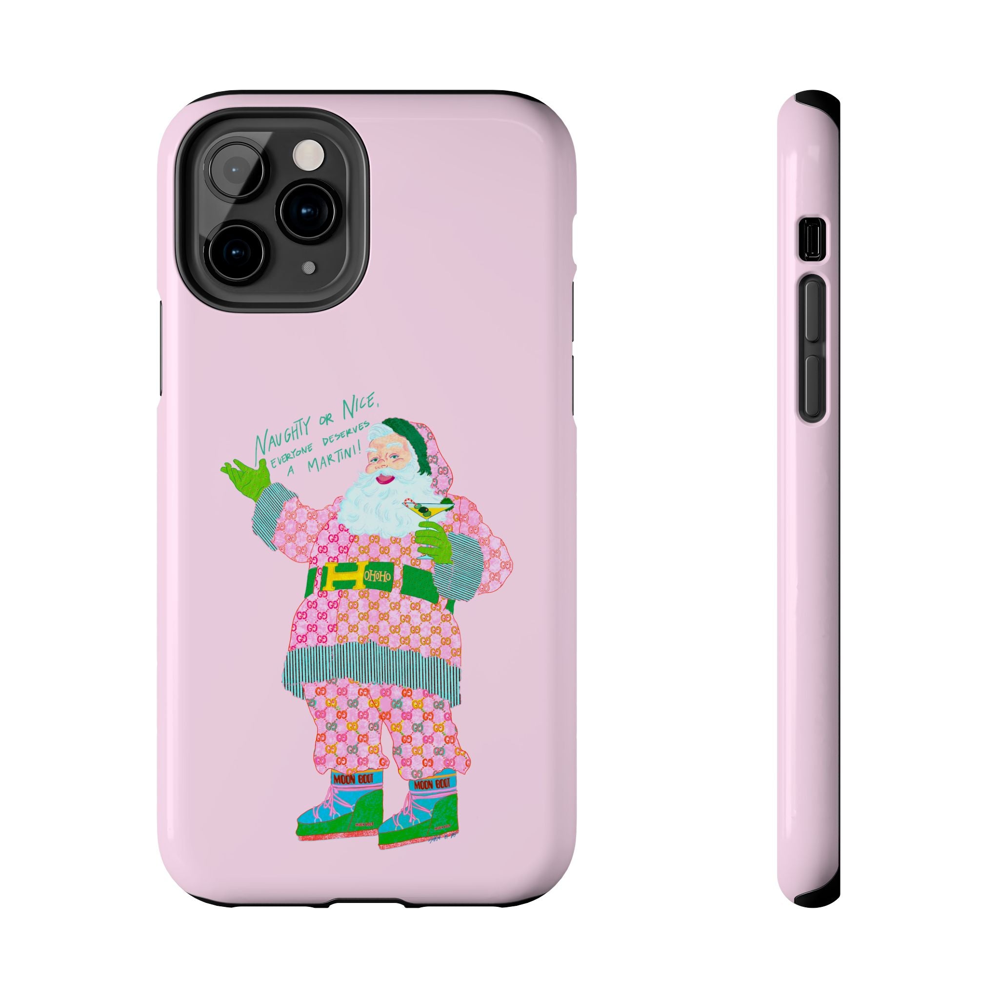 Dirty (Martini) Santa Pink Phone Case