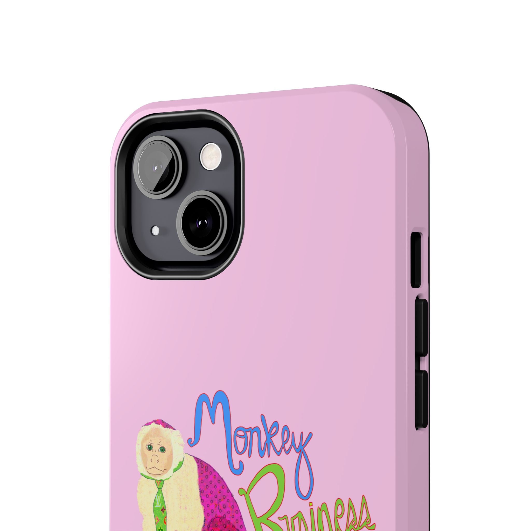 Monkey Business Pink Phone Case