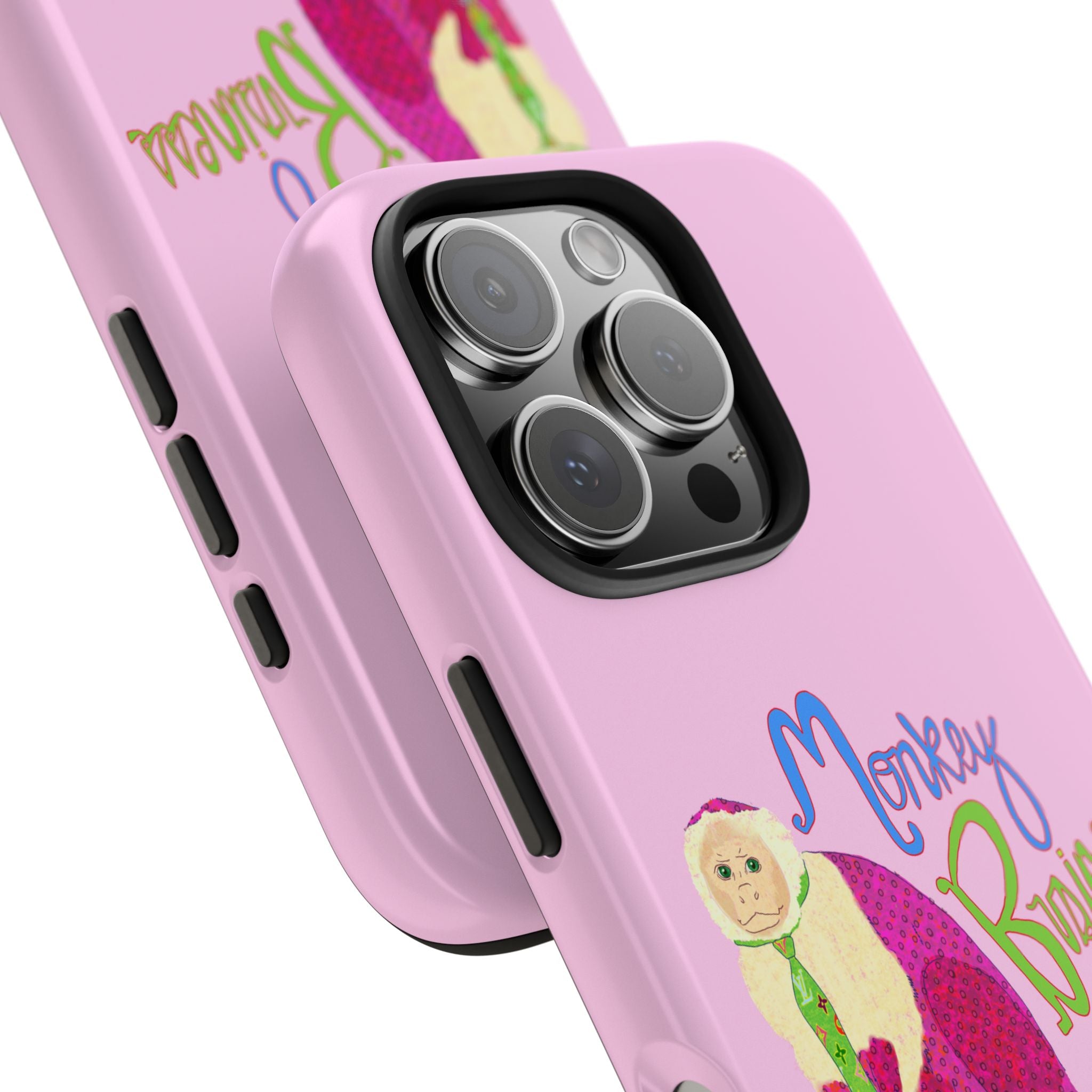 Monkey Business Pink Phone Case