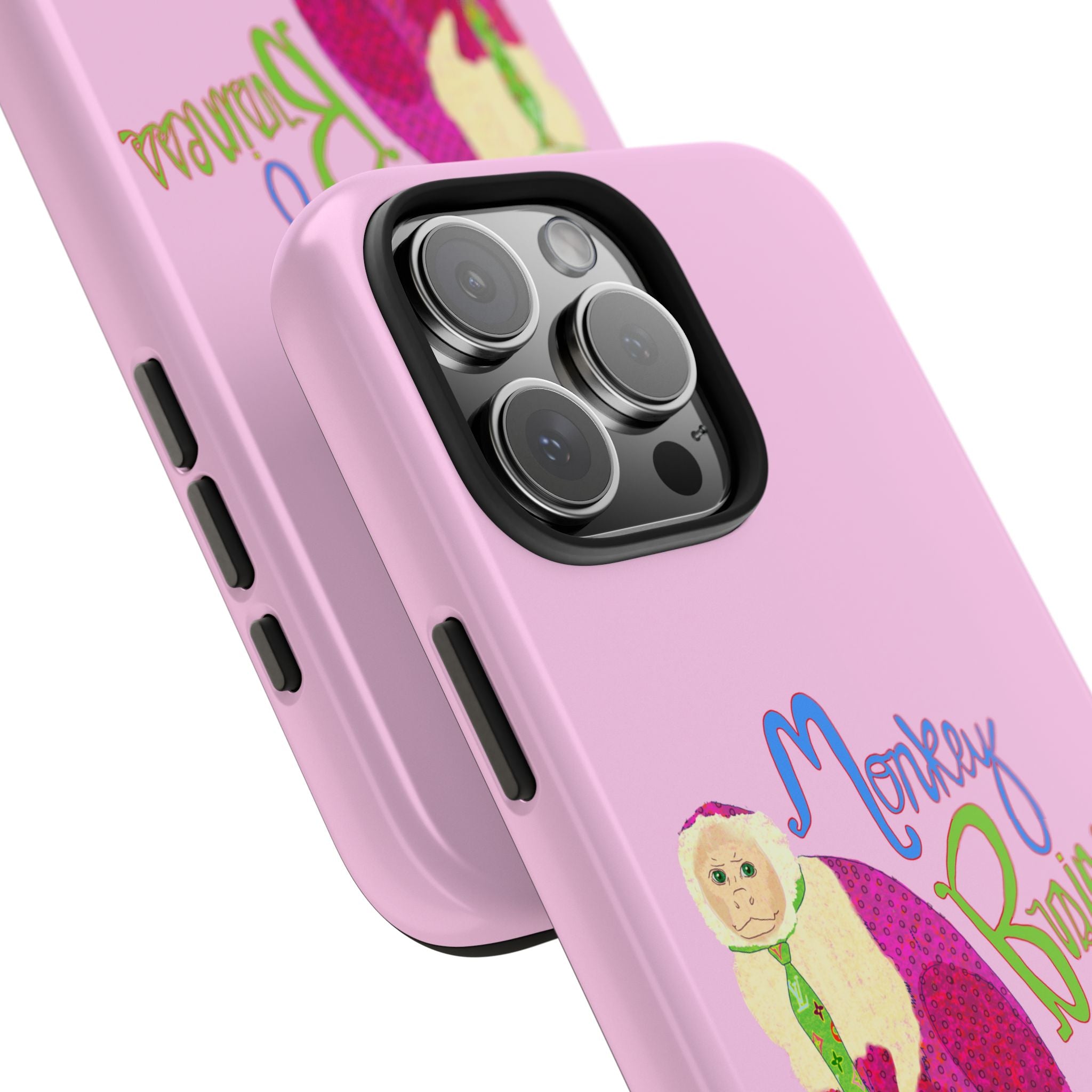 Monkey Business Pink Phone Case