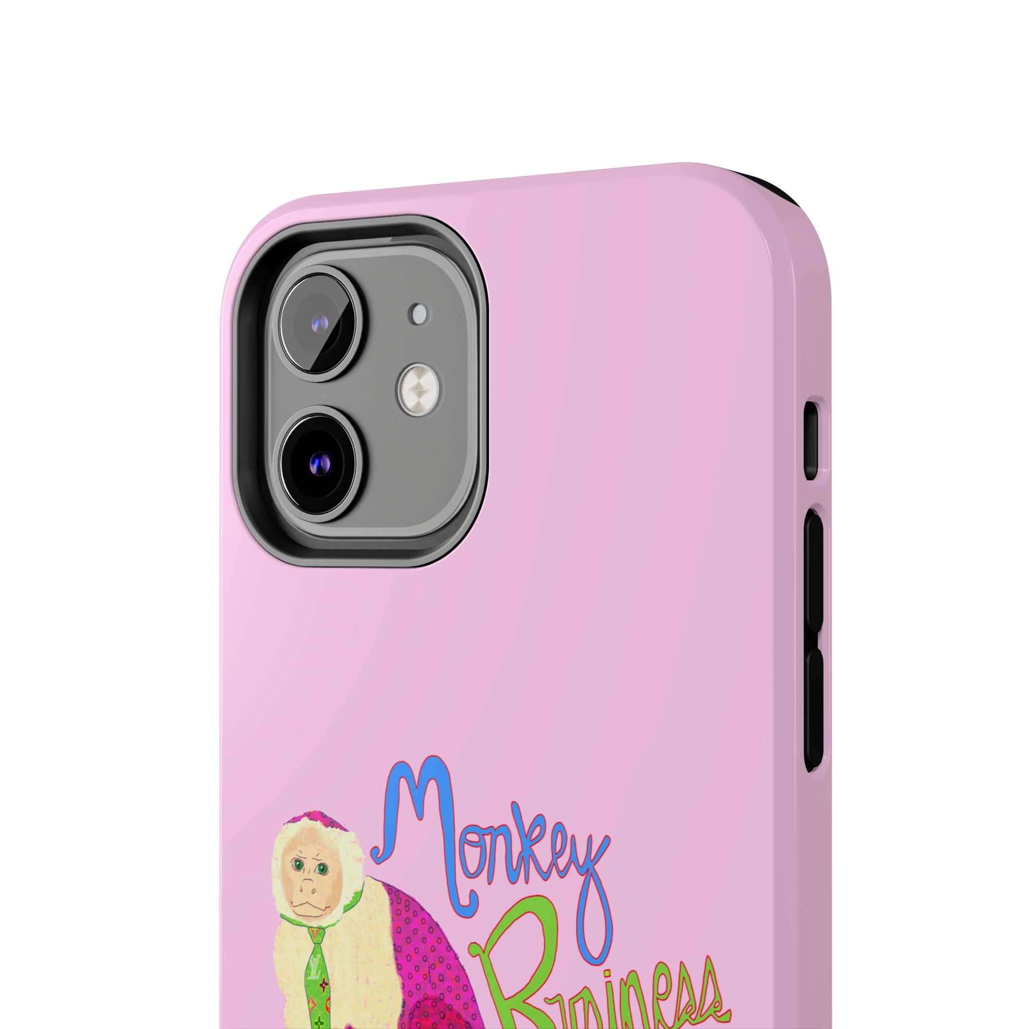 Monkey Business Pink Phone Case