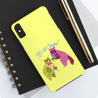 Lets Get Trashed Yellow Phone Case