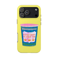 New York Coffee Cup Yellow Phone Case