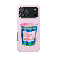 New York Coffee Cup Pink Phone Case