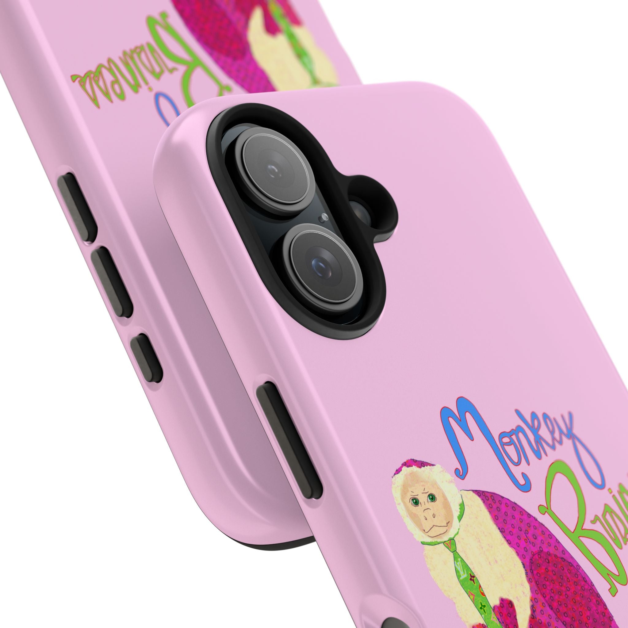 Monkey Business Pink Phone Case