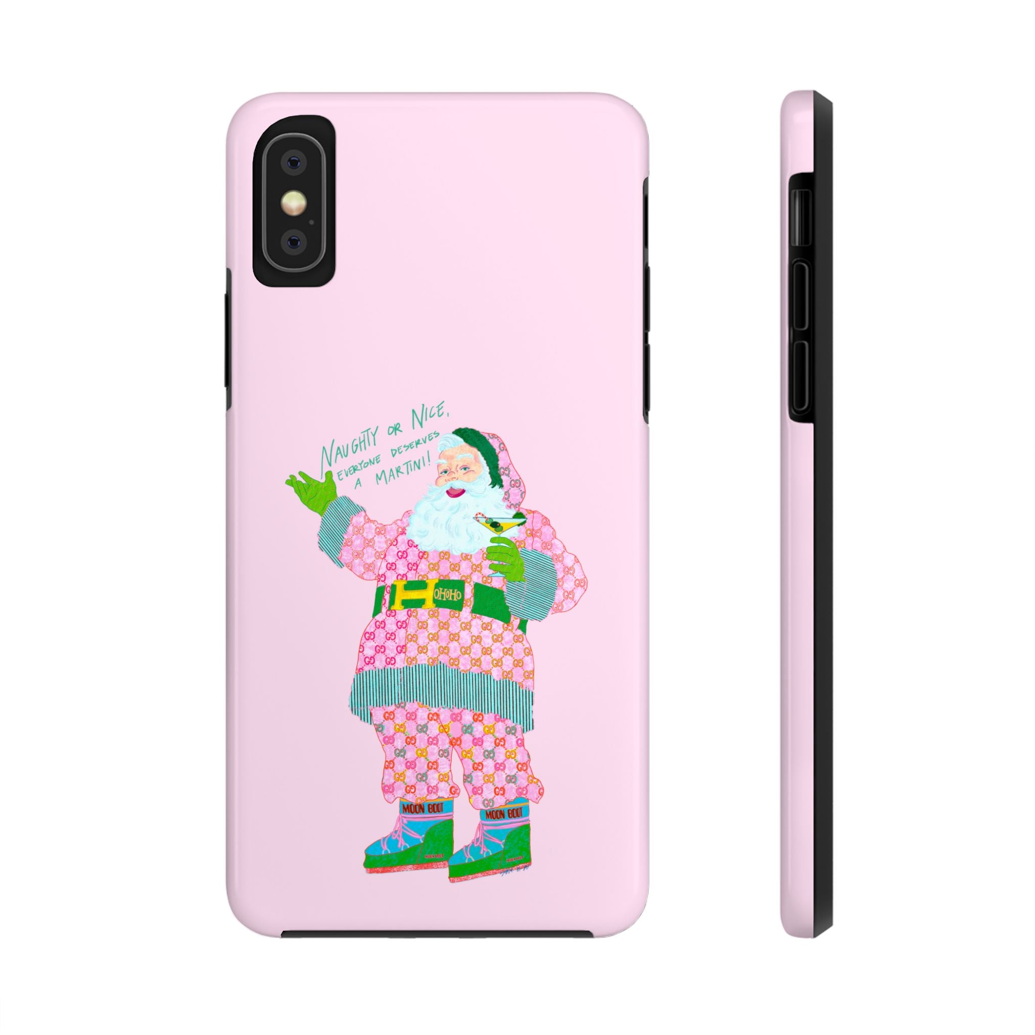 Dirty (Martini) Santa Pink Phone Case