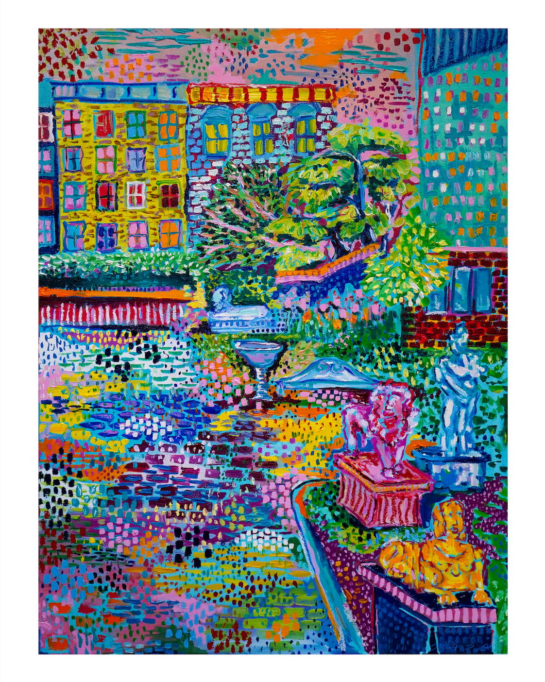 Elizabeth St Garden Painting