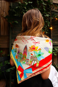 "New York Love Story" Silk Scarf