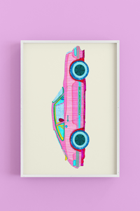 Porsche Princess - Art Poster Print