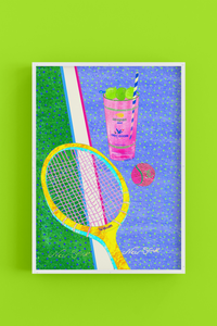 US Open Inspired - Art Poster Print